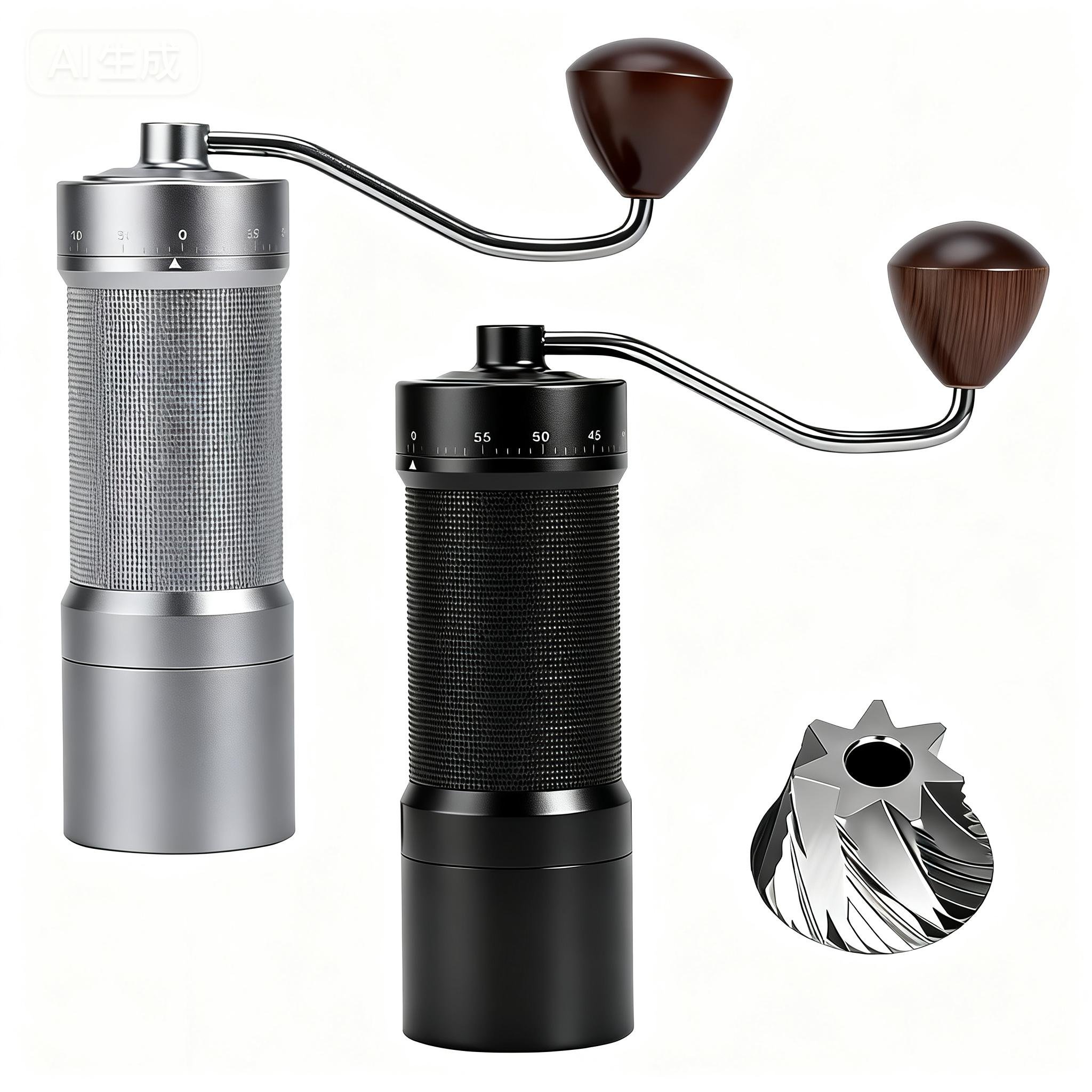 Burr Hand Grinder - 60단계 조절이 가능한 자석식 수동 커피