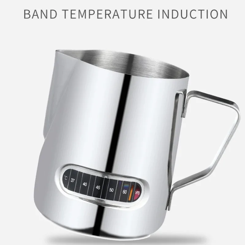 Barista Milk Jug - 350mL 스테인리스 스틸 우유 거품기 온도
