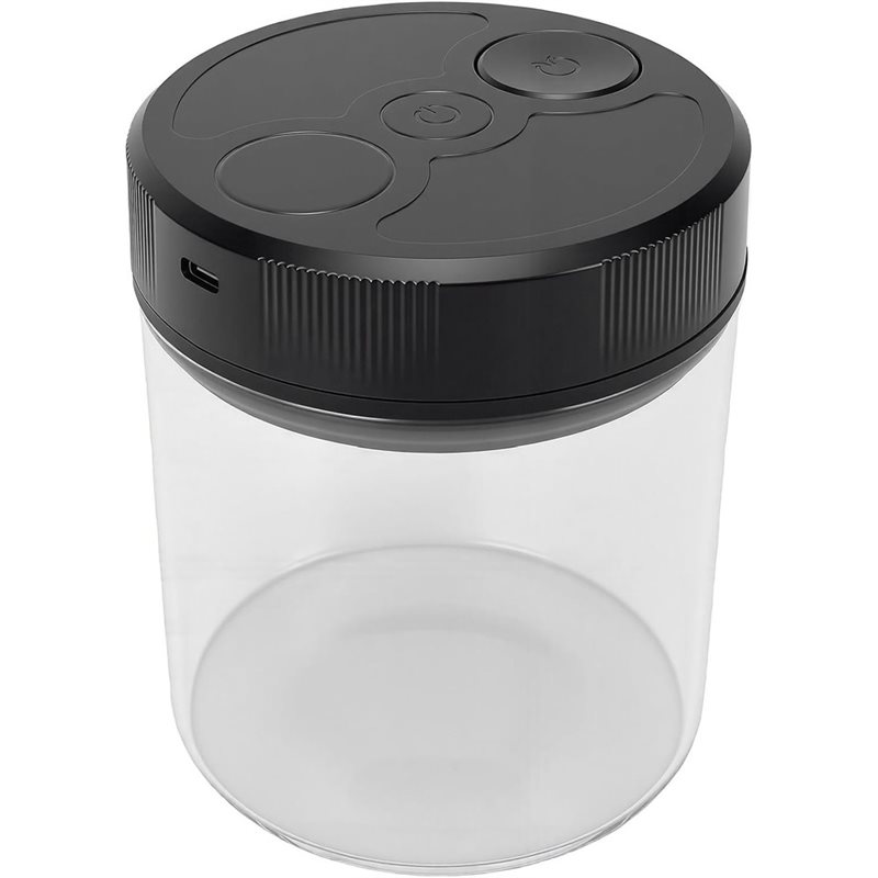 Coffee Tea Sugar - 자동 진공 커피 보관 용기 700ml,