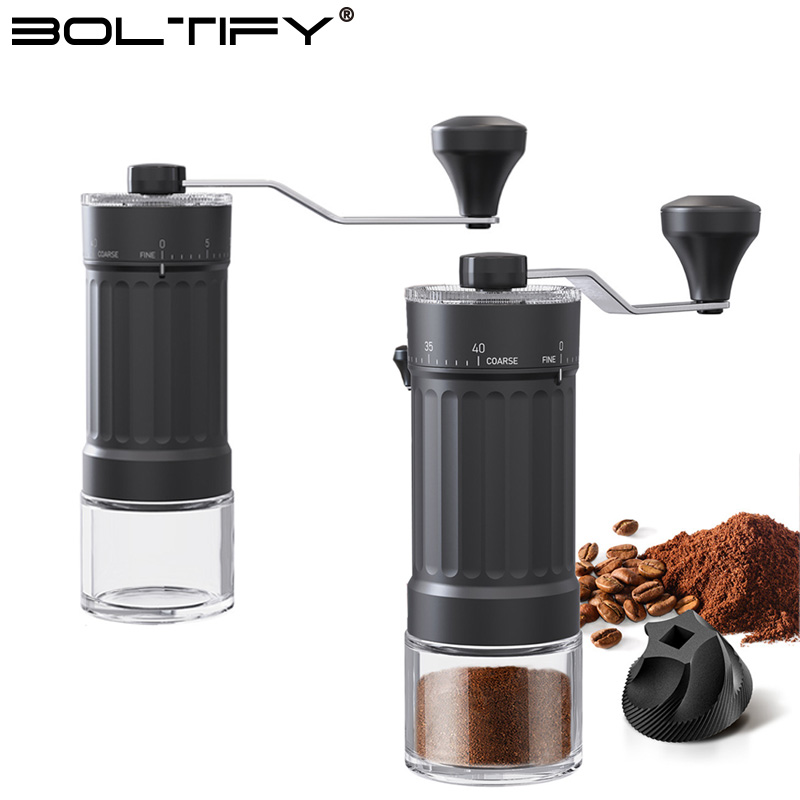 Burr Hand Grinder - BOLTIFY High-Q 조정 가능한 거친/미세 수동