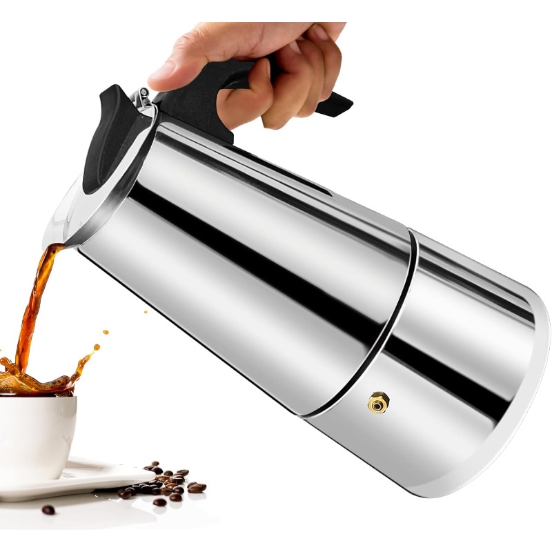6 컵 모카 포트 스테인레스 스틸 커피 메이커 여과기  - Moka Pot Stove 리뷰 및 가격