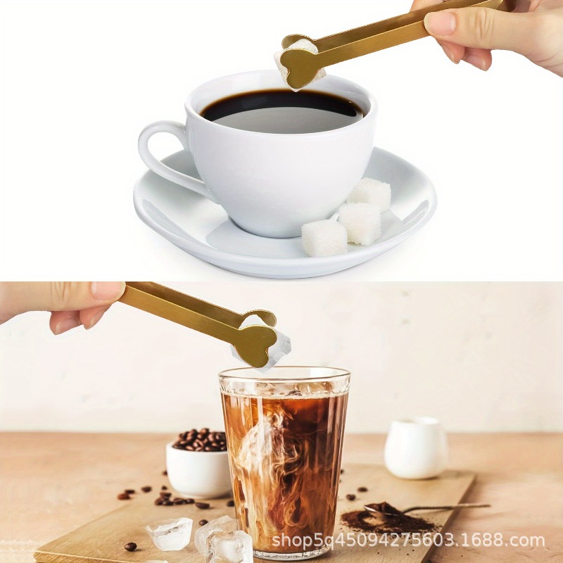 4/6PCS 스테인레스 스틸 하트 모양의 미니 집게 설 - Coffee Tea Sugar 리뷰 및 가격