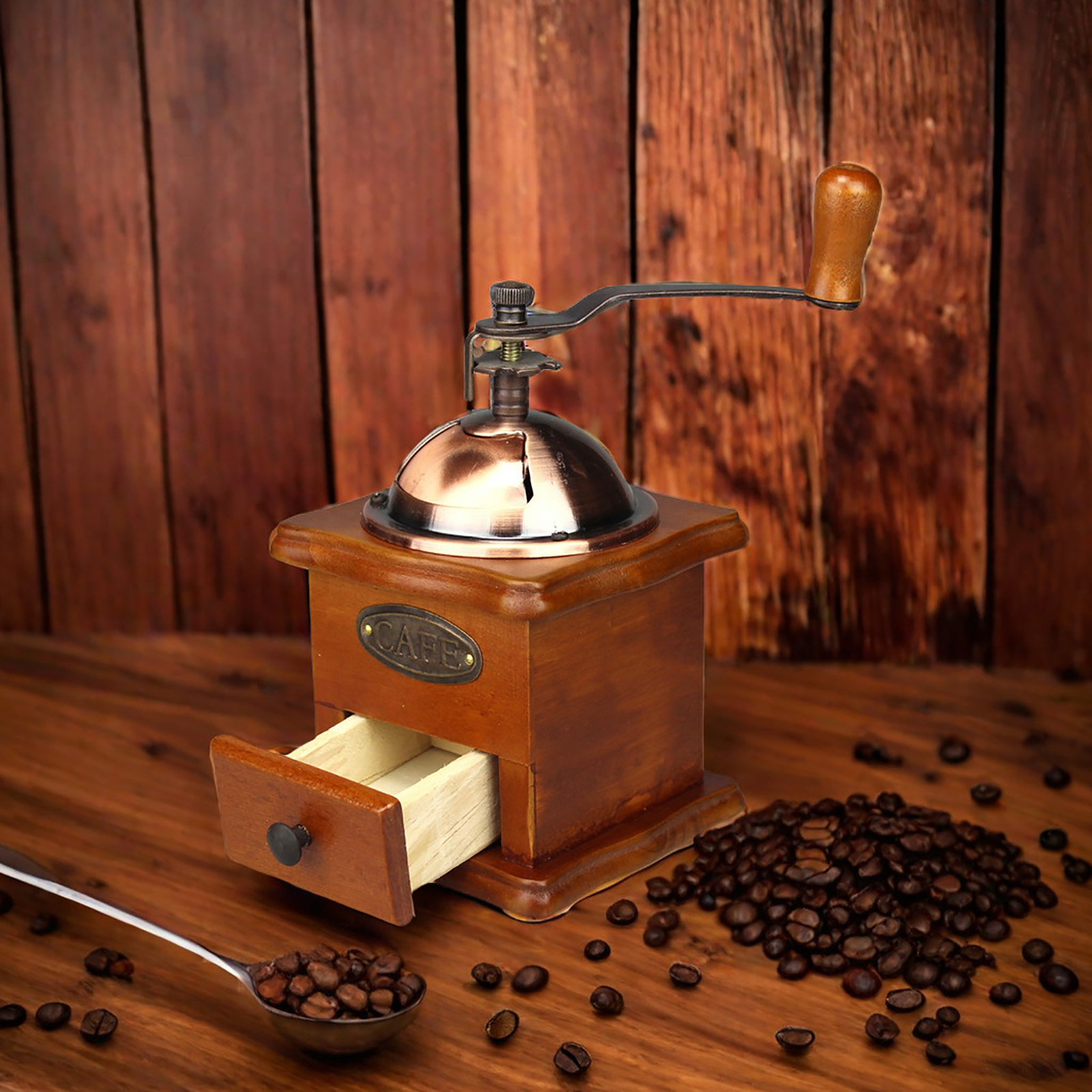 골동품 수동 커피 그라인더 핸드 크랭크 콩 밀 클래식  - Burr Hand Grinder 리뷰 및 가격