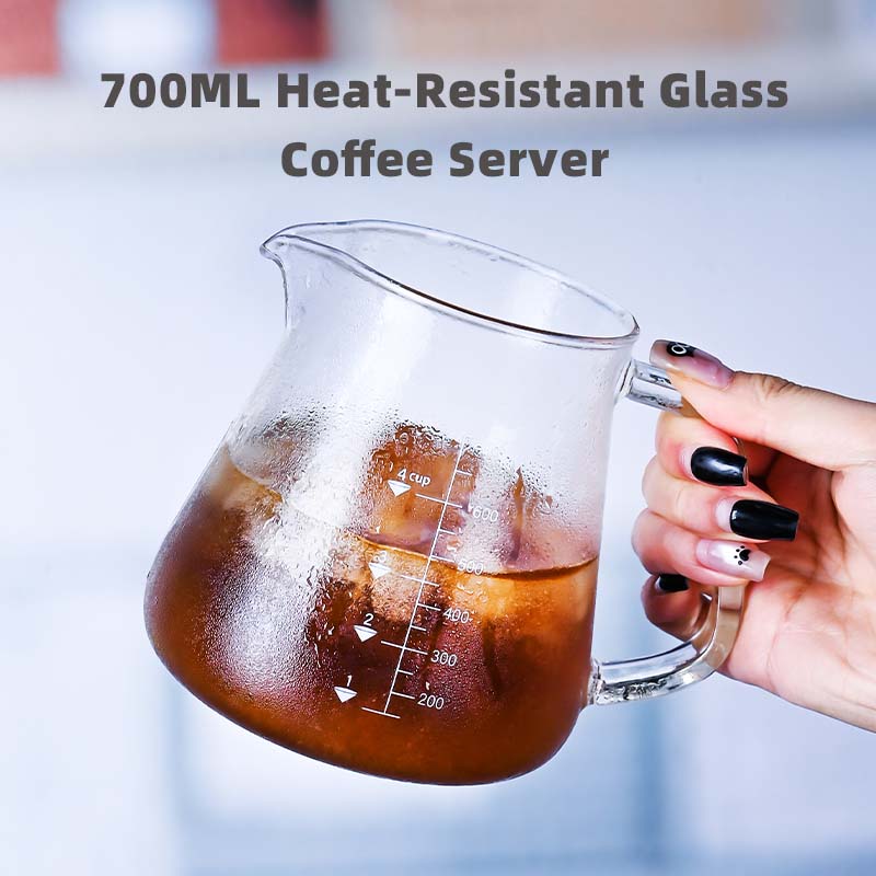 신제품 고보로실리케이트 700ml 유리 푸어 오버 커피 - Xbloom Coffee Tea 리뷰 및 가격