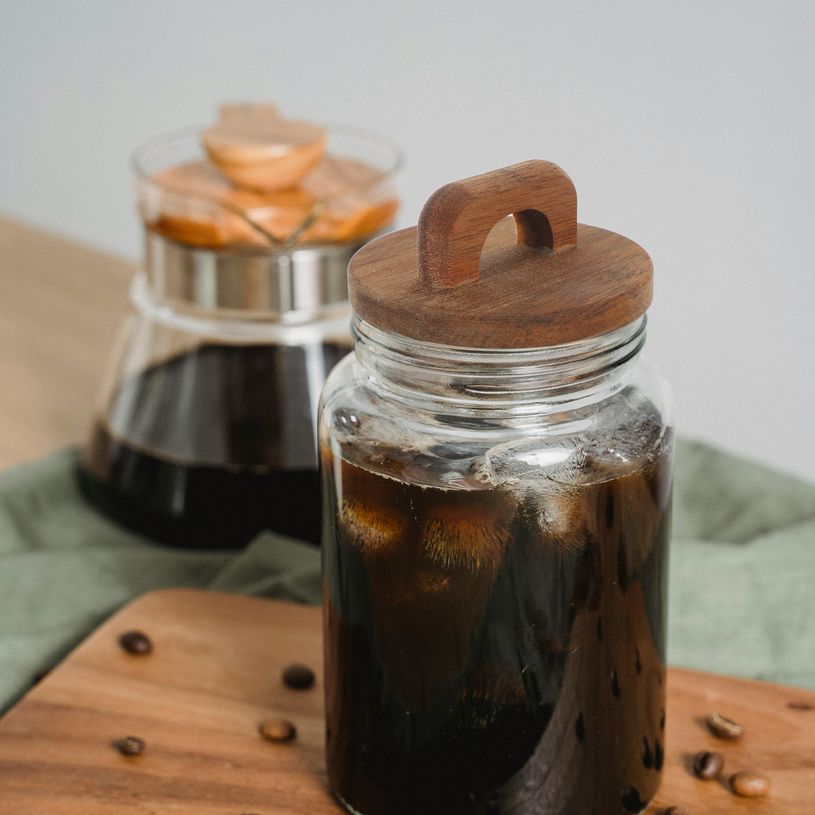 아카시아 나무로 만든 밀폐 용기 뚜껑 4개 세트, 누수 - Coffee Tea Sugar 리뷰 및 가격