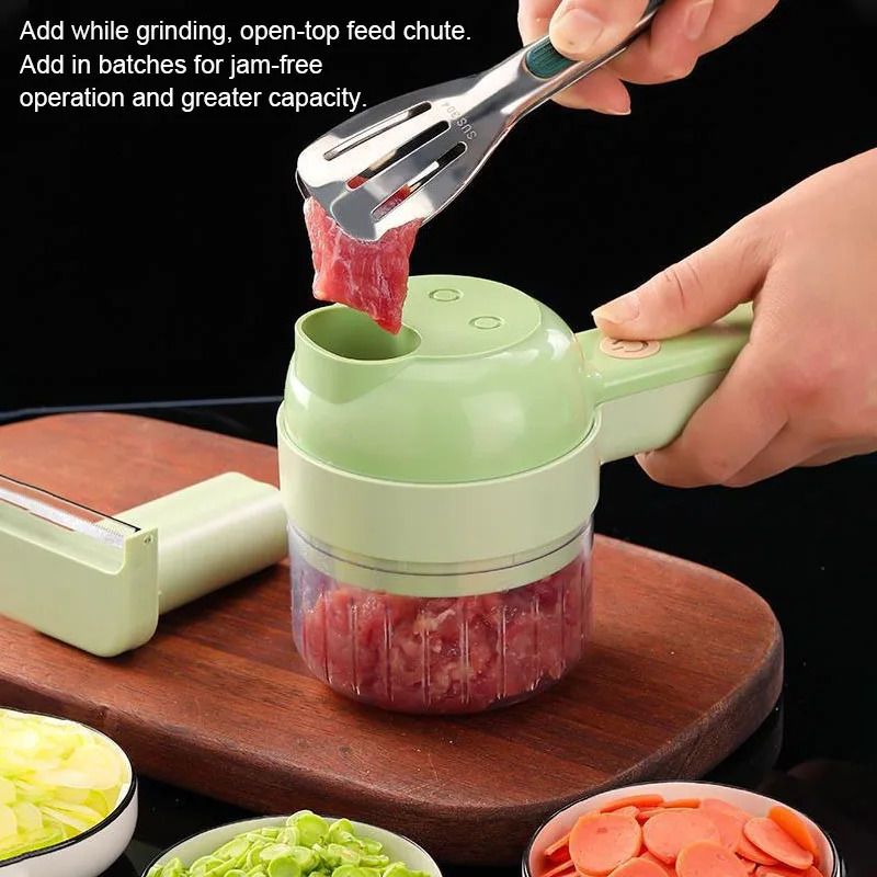 4 in 1 전기 야채 커터, 푸드 필러, 슬라이서,  - Burr Hand Grinder 리뷰 및 가격