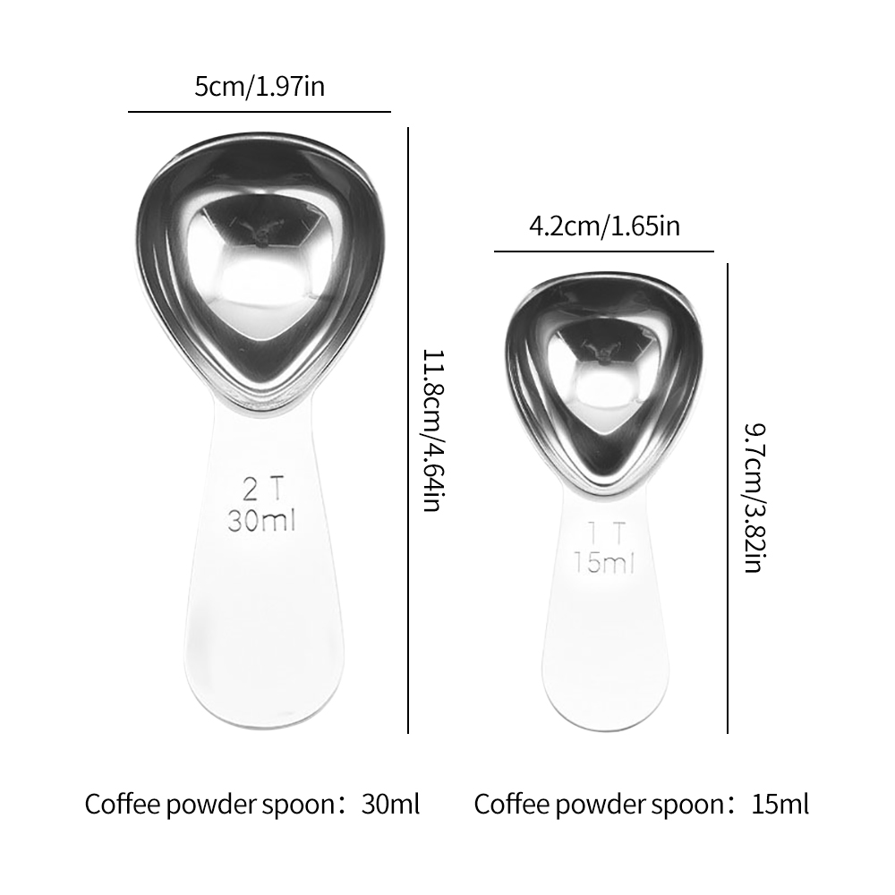 15ml/30ml 스테인레스 스틸 커피 스푼, 눈금이  - Coffee Tea And Sugar Set 리뷰 및 가격